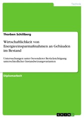 Wirtschaftlichkeit von Energieeinsparmaßnahmen an Gebäuden im Bestand