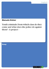 Youth criminals: From which class do they come and what does the police do against them? - A project -