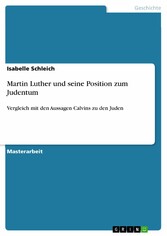 Martin Luther und seine Position zum Judentum