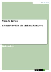 Rechenschwäche bei Grundschulkindern