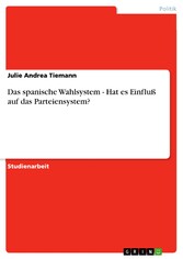 Das spanische Wahlsystem - Hat es Einfluß auf das Parteiensystem?