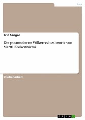 Die postmoderne Völkerrechtstheorie von Martti Koskenniemi