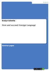 First and second/ foreign Language