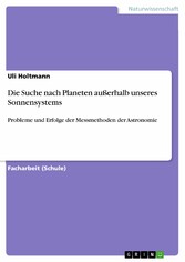 Die Suche nach Planeten außerhalb unseres Sonnensystems