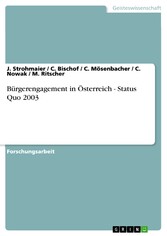 Bürgerengagement in Österreich - Status Quo 2003