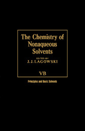 The Chemistry of Nonaqueous Solvents VA