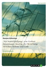 'Vor Sonnenaufgang' von Gerhart Hauptmann. Analyse der Beziehung zwischen Helene und Loth