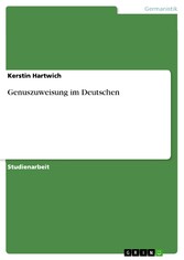 Genuszuweisung im Deutschen