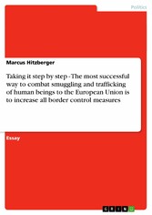 Taking it step by step - The most successful way to combat smuggling and trafficking of human beings to the European Union is to increase all border control measures