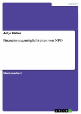 Finanzierungsmöglichkeiten von NPO