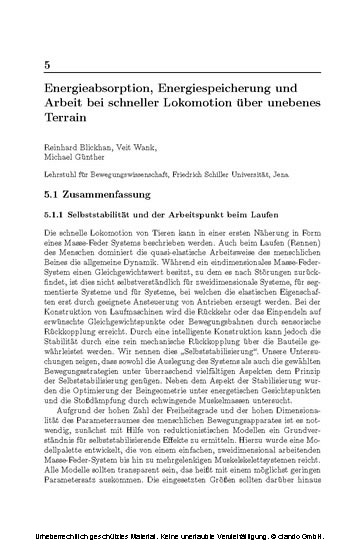 Autonomes Laufen