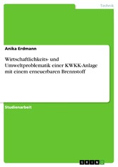 Wirtschaftlichkeits- und Umweltproblematik einer KWKK-Anlage mit einem erneuerbaren Brennstoff