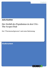 Der Zerfall des Populismus in den USA - The Scopes Trial