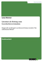 Literatur als Beitrag zum Geschichtsverständnis