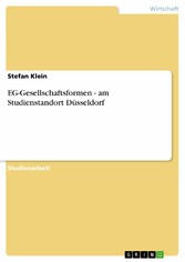 EG-Gesellschaftsformen - am Studienstandort Düsseldorf