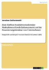 Zum Einfluss bonitätsverändernder Maßnahmen (Credit Enhancement) auf die Finanzierungsstruktur von Unternehmen