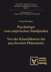 Psychologie vom empirischen Standpunkt. Von der Klassifikation psychischer Phänomene