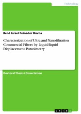 Characterization of Ultra and Nanofiltration Commercial Filters by Liquid-liquid Displacement Porosimetry