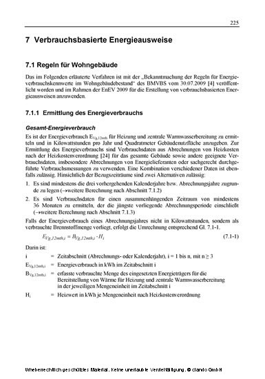 Energie-Effizienzbewertung von Gebäuden