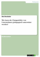 Wie kann die Changeability von Unternehmen  pädagogisch unterstützt werden?