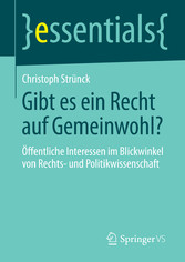 Gibt es ein Recht auf Gemeinwohl?