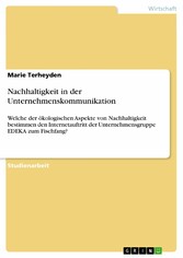 Nachhaltigkeit in der Unternehmenskommunikation