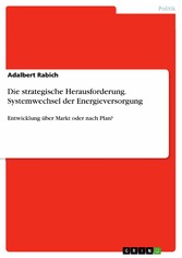 Die strategische Herausforderung. Systemwechsel der Energieversorgung