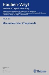 Houben-Weyl Methods of Organic Chemistry Vol. E 20, 4th Edition Supplement