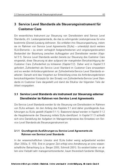 Zufriedenheitsorientierte Steuerung des Customer Care