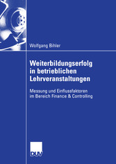 Weiterbildungserfolg in betrieblichen Lehrveranstaltungen