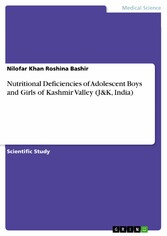 Nutritional Deficiencies of Adolescent Boys and Girls of Kashmir Valley (J&K, India)