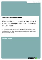 What are the key ecumenical issues raised in the continuing reception of Confessing the One Faith?