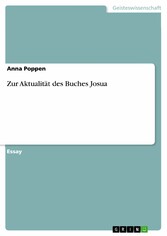 Zur Aktualität des Buches Josua