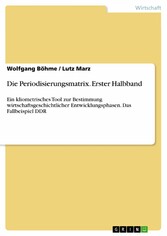 Die Periodisierungsmatrix. Erster Halbband