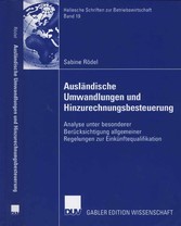 Ausländische Umwandlungen und Hinzurechnungsbesteuerung