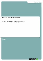 What makes a city 'global'?