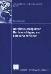 Anreizsteuerung unter Berücksichtigung von Lernkurveneffekten