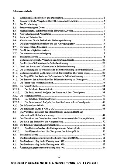 Die Privilegierung der Medien im deutschen Datenschutzrecht