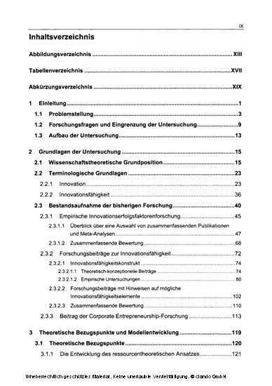 Innovationsfähigkeit und nachhaltiger Wettbewerbsvorteil