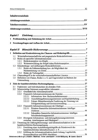 Bilanzielle Risikovorsorge und außerbilanzielle Risikoberichterstattung