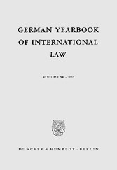 German Yearbook of International Law / Jahrbuch für Internationales Recht.