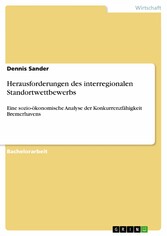 Herausforderungen des interregionalen Standortwettbewerbs