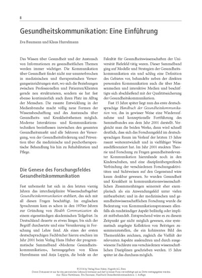 Handbuch Gesundheitskommunikation