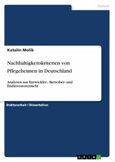 Nachhaltigkeitskriterien von Pflegeheimen in Deutschland