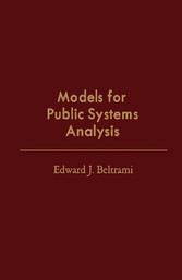 Models for Public Systems Analysis