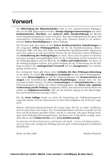 Prüfungsvorbereitung Bilanzbuchhalter