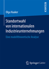 Standortwahl von internationalen Industrieunternehmungen