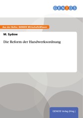 Die Reform der Handwerksordnung