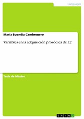 Variables en la adquisición prosódica de L2