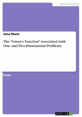 The 'Green's Function' Associated with One- and Two-Dimensional Problems